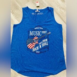 Blue Music Fest Tank Top